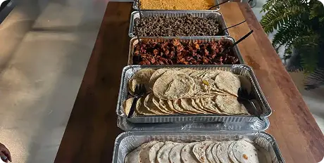 Catering spread
